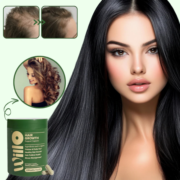 Willo Hair Growth Support  30-Day Intensive Routine for Thicker and Fuller Hair!