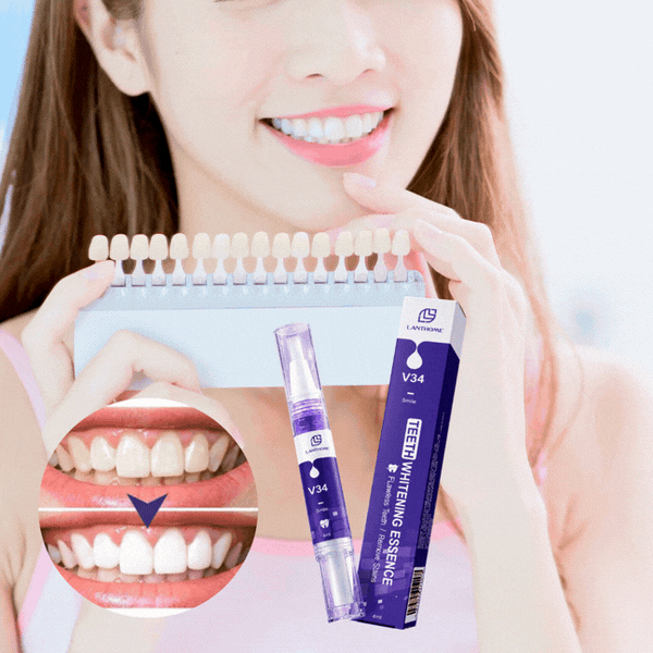 V34 Teeth Whitening Essence  Up to 98% Whiter Teeth in Just Weeks: Immediate, Visible Results for